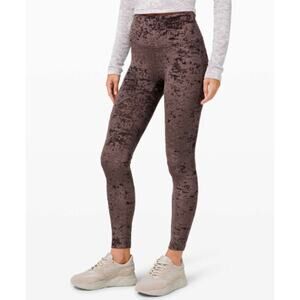 lululemon athletica Brown Velvet Leggings